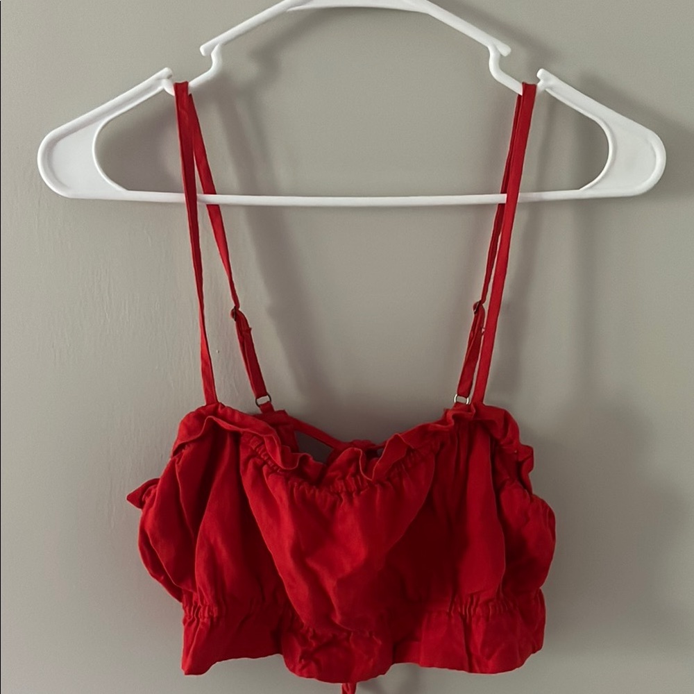 Wild Fable Red Crop Top